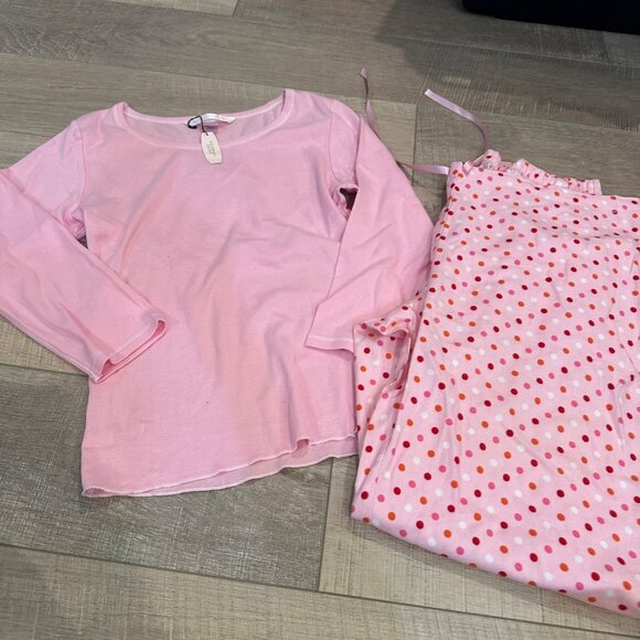 VICTORIA SECRET WOMENS PINK SMALL FLANNEL PAJAMAS SMALL NEW - Picture 2 of 10